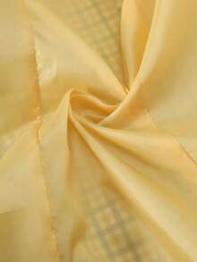 Áo khoác vest nữ vải dệt kẻ caro, túi cài nút phía trước, thường ngày, mùa xuân/thu - Màu vàng - Xem 10