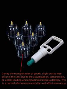 拔罐套装，7/16件美容真空拔罐按摩杯，带真空泵的中式拔罐套装，家用拔罐套装，美容院按摩拔罐套装，治疗师的理想选择，针灸和艾灸的选择 - 彩色 - 查看 9