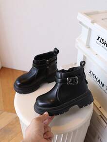 Boots, Lightweight Boots, Soft Sole, Boys' Boots, Fashion Small Leather Boots, Girls' Casual Short Boots