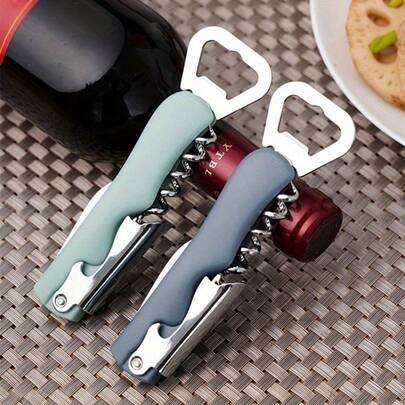 Multi Functional Wine Opener, Suitable For Opening Red Wine, Beer, And Pudding, Suitable For Restaurants, Hotels, Homes, And Bars, A Small Artifact Worth Owning