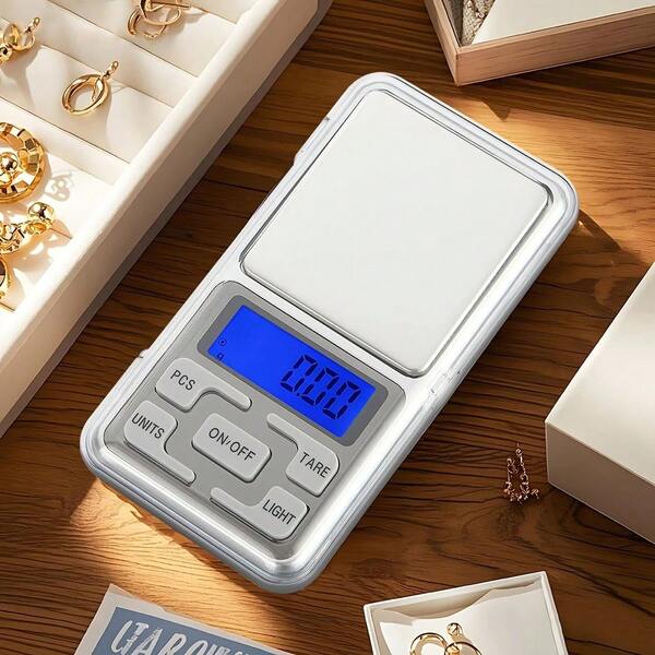 Digital Pocket Scale - High-Acuracy LcD Display,Battery-Powered, Potable,And Durable For Jewelry, Kitchen,Office, And Camping Usewith EasyUnit Conversion And Are Function