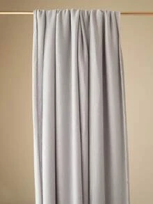 1条女士简约经典纯色优雅休闲围巾，优质针织粘胶面料，长款头巾式头巾，适合日常生活、外出和聚会等场合。 - 淺灰色 - 查看 3