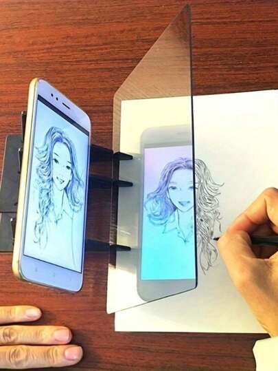 Conjunto de desenho artístico com quadro de projeção - compatível com smartphones e tablets para artistas e amadores