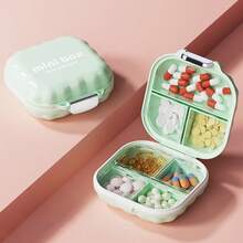 1 件迷你便携式药盒，防水每周药物整理盒，7 天 3 次隔层 - 彩色 - 查看 15