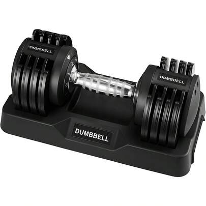 JF HOME BLISS Adjustable Dumbbell Set 12KG For Men And Women, Free Weight Dumbbell With Non-Slip Metal Handle, Fast Adjust Dial Dumbbells For Strength Training And Home Gym Equipment