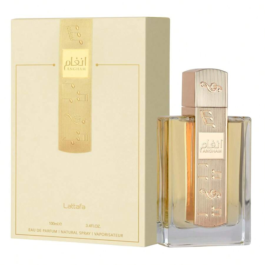 Lattafa Angham Eau De Parfum Spray Unisex 3.4 Oz / 100 Ml | Mandarin, Ginger, Pink Pepper, Lavender, Amber & Vanilla Long Lasting Perfume - Oriental Spicy Gourmand - Xem 1