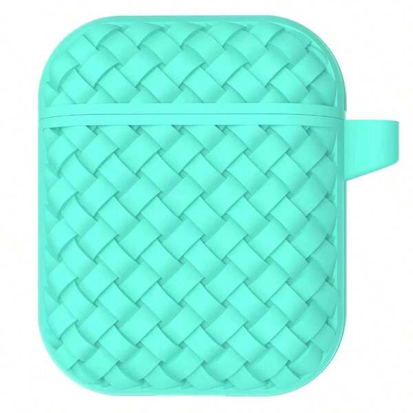 Silicone Protective Case Compatible With Apple 1/2, Anti-Drop Braided Texture Earphone Case, Holiday Gift