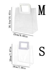 10/5/1件-透明加厚PVC礼品袋、结婚糖果盒手提袋、礼品纪念品袋、午餐袋、圣诞礼品袋。 - 彩色 - 查看 5