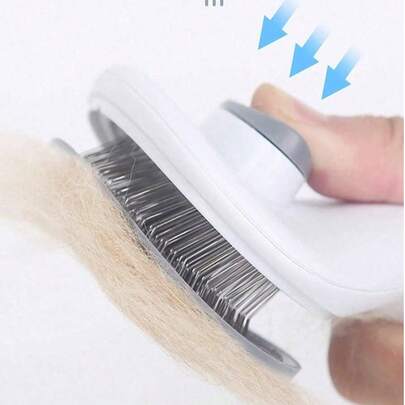 PETSIN 1 chiếc bàn chải cho chó, bàn chải cho mèo, lược chải bọ chét, bàn chải làm sạch tự động, bàn chải chải lông cho thú cưng, bàn chải mát-xa cho thú cưng, bàn chải chải lông rụng, dụng cụ gỡ rối, lược gỡ rối, bàn chải loại bỏ lông tự động, dụng cụ làm sạch thú cưng, nhãn thu gom lông, bàn chải cho chó, bàn chải cho mèo, lược thu gom lông thú cưng, phụ kiện cho động vật, đồ dùng cho thú cưng