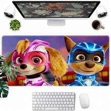 1pc  Cartoon Characters Printed XXL Mousepad, Multi-Functional Desk Mat For Gaming, Office, And PC, Soft Rubber Material With Non- Base, Smooth Surface, Perfect Gifts For Kids,  Fans, Family And Friends, Mouse Pads For Desk