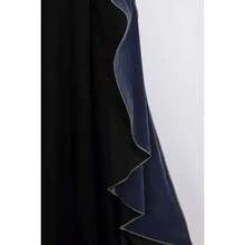 Women's Medieval Cloak Renaissance Velvet Cape With StandUp Collar Queen Princess Costume Halloween Christmasgift - Grey-blue - View 4