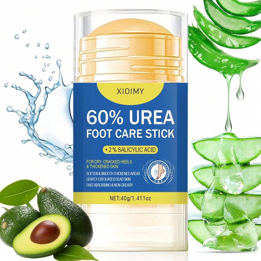 Xioimy 60% Urea Multi-Purpose Foot Cream - Tea Tree Anti-Crack Moisturizing, Natural Ingredient Formula, Nourishing Skin, Suitable For Extremely Dry Cracked Heels (A Moisturizing Cream That Can Be Used On Hands, Elbows, And Feet)