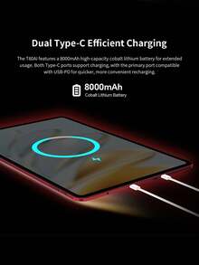 Teclast T60 AI Tablet (Allwinner A733 8-Core 1.8GHz/16(6G+10G)GB RAM/128GB ROM/11.97inch 1200*2000iPS TDDI/WIFI6/8000mAh/Type-C/13MP+5MP Camera/Android 15) With Keyboard & Accessories Bundle