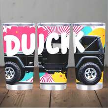 1pc 20 Oz Stainless Cup|The Quack Duck Journey|Available In Multiple Sizes For Different Needs|Tumbler|Enjoying Hot Cocoa On A Chilly Winter Walk|Hot And Cold|The Quack Duck Journey