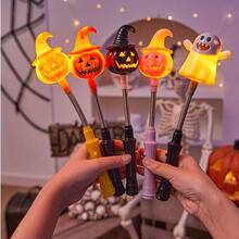 Halloween-Dekorationen im Windschädel-Dämonen-Windspiele - Rosa Kürbis - Übersicht 2