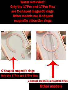 超薄无边框磁吸透明手机壳,兼容 17 Pro Max、17 Pro、13、14、15、16、17 Pro Max、17 Air、17、16,防震,支持无线充电,保护摄像头。 - 黑色 - 查看 5