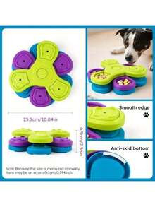 Interactive Dog Puzzle Toy With Treat Dispenser, Slow Feeder Treat Dispenser Suitable For Small To Large Breed Dogs, Intelligence Training With Slow Release Treat Dispenser - Multicolor - View 10