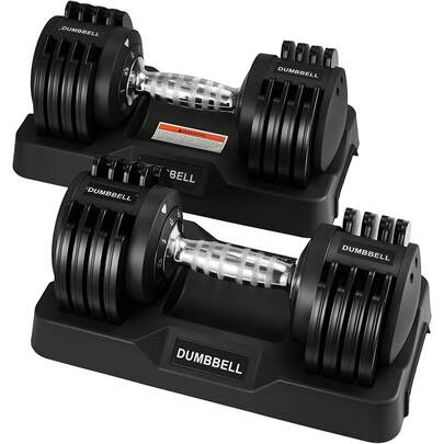 JF HOME BLISS Adjustable Dumbbell Set 12KG For Men And Women, Free Weight Dumbbell With Non-Slip Metal Handle, Fast Adjust Dial Dumbbells For Strength Training And Home Gym Equipment