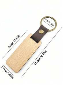 100pcs Customizable Wooden Keychains, Suitable For Holiday Gifts, Carving, "Vacay Vibes/Vacation" Design, Unisex, Casual, Sports, Commute, Retro, Customizable, Personalized, Unique, Girlfriend, Boyfriend, Family, Friends, Beach Bag, School Supplies, Teacher Gifts, College, Coworkers, Dorm, Teachers, Boys And Girls, Teens, Middle School, High School, University, Freshmen, Sophomores, Lower Grade Students - Multicolor - View 2