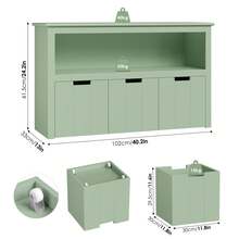 Bookcases, Cabinets & Shelves - Green - View 6