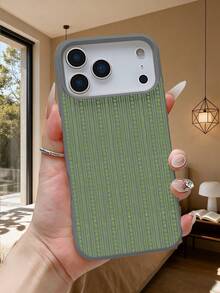 Flower Stripe Design Pattern Mobile Phone Case, Using Anti-Drop, Shockproof, Scratch-Resistant Soft Material, Dirt-Resistant And Durable,  Compatible With Iphone 17Promax/17Pro/17AIR/17/16Promax/16Pro/16Plus/16/15Promax/15Pro/15Plus/15/14Promax/14Pro/14Plus/14/13Promax/13Pro/13/12Promax/12Pro/12/11Promax/11Pro/11 - Màu vàng - Xem 4