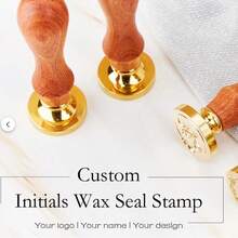 Customized 25mm Wax Seal Stamp Set, Suitable For Wedding Invitations, Wax Melter, Wedding Wax Seal Stamp Set, Personalized Gift Wax Seal - Multicolor - View 4