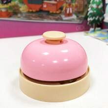 1pc Hand Press Call Bell, Buzzer, Suitable As Meal Ordering Tool - Pink - View 6