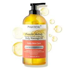 PHATOIL 260毫升身体按摩油，舒缓身心，助您放松休息——香草遐想、活力能量、柚子旋律、灵魂遐想、大地气息、丝绒甘露、双重呵护（头发和肌肤）、空灵宁静、永恒面纱、舒缓油 8.8液体盎司 - 多樣化香型 - 查看 18