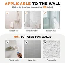 Tokokimo Shower Foot Rest For Shaving Legs, Pedicure Foot Rest For Inside Shower, Shaving Stool No Drilling Is Needed Non-Slip Bathroom Pedal, Suitable For Smooth Tiles, Smooth Marble, Smooth Glass