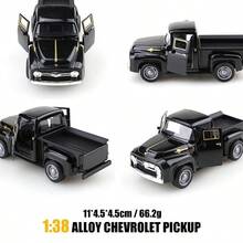 Classic Retro Pickup Truck Alloy Car Model Miniature Decor - Multicolor - View 3