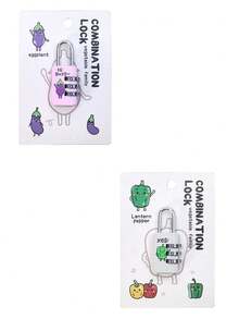 1pc Steel Wire 3-Digit Combination Lock, Luggage Password Lock, Steel Cable Lock, Mini Password Lock Set, Numeric Password Combination Padlock, Luggage Metal Password Lock, Mini Anti-Theft Lock Drawer Lock Hardware, Customizable Password Combination Lock