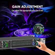 Home Audio System 15-Band Stereo Graphic Equalizer, Rack-Mount Dual-Channel Professional DJ Equalizer (With Subwoofer Output, Noise Reduction Function) (Model: EQX-215S) - US A Type Plug(110-127V) - View 7