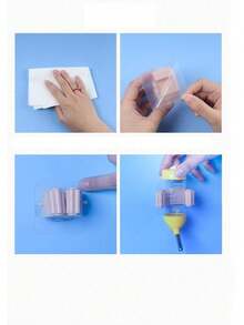 Hamster Water Bottle Clip-On Holder, Leak-Proof Roller Ball Fixed Bracket, Goldfish Feeder Stand, Suction Cup Wall Mounted Mop Rack - Damage-Free Strong Clips For Home Organization, Space-Saving Cleaning Tool Rack For Kitchen/Bathroom/Garden, Other Tool Storage - White - View 4