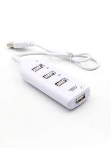 Durcord Hub USB 2.0 de 4 puertos, estación de acoplamiento multifuncional 4 en 1, divisor portátil con interruptor on/off para computadora, portátil, teléfono, disco flash, mouse, lectores de tarjetas, teclados, dispositivos de juegos, reproductores MP3, HDD y otros periféricos USB como impresora, cámara, ventilador USB, etc. - Multicolor - Ver 6
