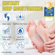 Xioimy 60% Urea Multi-Purpose Foot Cream - Tea Tree Anti-Crack Moisturizing, Natural Ingredient Formula, Nourishing Skin, Suitable For Extremely Dry Cracked Heels (A Moisturizing Cream That Can Be Used On Hands, Elbows, And Feet)