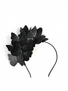 قبعة فاسيناتور بشكل فراشة، تاج فراشة ملكية، إكسسوار رأس لحفلة الشاي أو حفلة هالوين، قبعة صغيرة، أغراض زفاف، إكسسوارات شعر