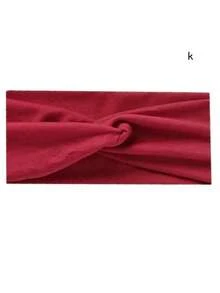 1 pieza Diadema elástica de unicolor para mujer, pañuelo de moda para maquillaje y deporte, diadema vintage, accesorio para el cabello, bandana para mujer