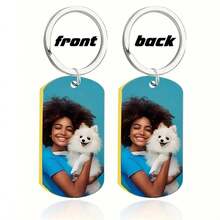 Customized Memorial Badge, Personalized Metal Keychain, Engraved Photo Necklace, Fashionable Pendant, Exquisite Customized Gift, Holiday Commemorative Items,Festive Calendar - Multicolor - View 18