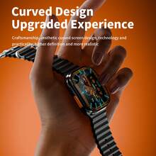 LOKMAT Smartwatch con pantalla AMOLED curva de 2.06 pulgadas, compatible con tarjeta SIM 2G/3G/4G/5G, botón giratorio de 180°, cámara HD, Wi-Fi, acceso a internet, descarga de aplicaciones, monitoreo de frecuencia cardíaca y oxígeno en sangre, reloj inteligente Android