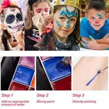 12 Colors Oil-Based Paints, Suitable For Summer Parties, Rainbow Festivals, Halloween, Christmas, Holidays, Carnivals, Gatherings, Stage Performances, Back To School, School Supplies, Office, And Art Painting - 12 Colors - View 2