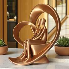 Minimalist Decorative Statue Gift Family Love Union Colors Gift Gifts - 銅金 - 查看 4