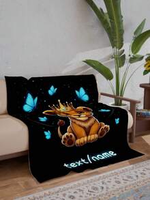 1 pătură cu nume personalizată pentru pat, canapea multifuncțională pentru sufragerie, plajă, camping, animale de companie, pătură de lenjerie de pat personalizată pentru familie/animal de companie/cuplu, cadouri de Crăciun personalizate, cadou pentru familie, cadouri de ziua de naștere, cadou pentru prieten, cadou pentru ea, cadou pentru fiu/fiică