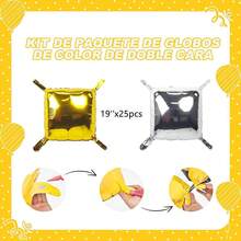 25 pcs Globos Navideños, Rojo y Verde, Decoración para Fiestas para Navidad, Graduación, Cumpleaños, Shower, Novia,, Propuesta, Aniversario etc - Oro y plata - Ver 3