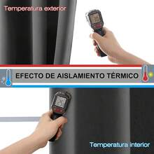 Cortinas opacas grises de 52 pulgadas x 84 pulgadas, adecuadas para dormitorio o sala de estar, 2 piezas, con ojales, aislamiento térmico y acústico, tela 100% poliéster, impermeables y suaves - gris - Ver 9
