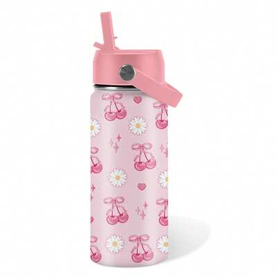 16 Oz Double-Wall Vacuum Water Bottle With Straw Lid, Birthday Gift Cup, Stainless Steel Insulated Mug, Leak-Proof, Perfect For Travel - Outdoor Friends And Nature Lovers