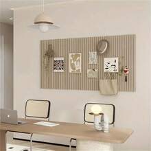 Office Large Cork Board Alternative, 6 Pieces Packed Felt Wall Tiles, Noise Reducing Felt Board, Bulletin Board Pegboard Photo Memo For Home Office Wall Decoration - Multicolor - View 2