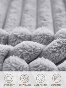 1 قطعة مفرش سرير مخطط من الفليس مبطن ودافئ، طقم مفرش سرير، غطاء واقي للمرتبة فاخر ناعم وممتع للنوم، مناسب للغرف النوم والنزلاء والضيوف في فصول الخريف والشتاء والربيع، يناسب أحجام السرير التوأم والكامل والملكي والملكي الكبير