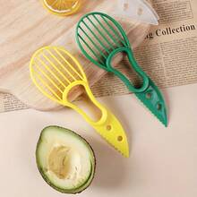 3-In-1 Avocado Slicer, Shea Kernel Butter, Fruit Peeler, Paper Cutter, Pulp Separator, Plastic Knife, Vegetable Tool Gadget - Multicolor - View 6