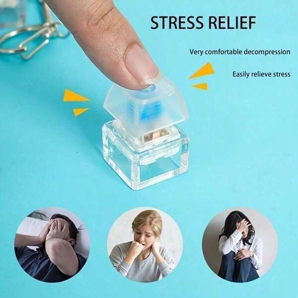 Cyber Woodfish Keycap - LED Mechanical Keyboard Button With Stress Relief (1PC)