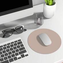1/2pc Round Mouse Pad, Ultra-Thin Waterproof PVC Leather Mouse Pad, Stitched Edge Design, Suitable For Computer, Laptop, All Kinds Of Mice, Office/Home Use (22x22cm, 8.66"X8.66") - Multicolor - View 17